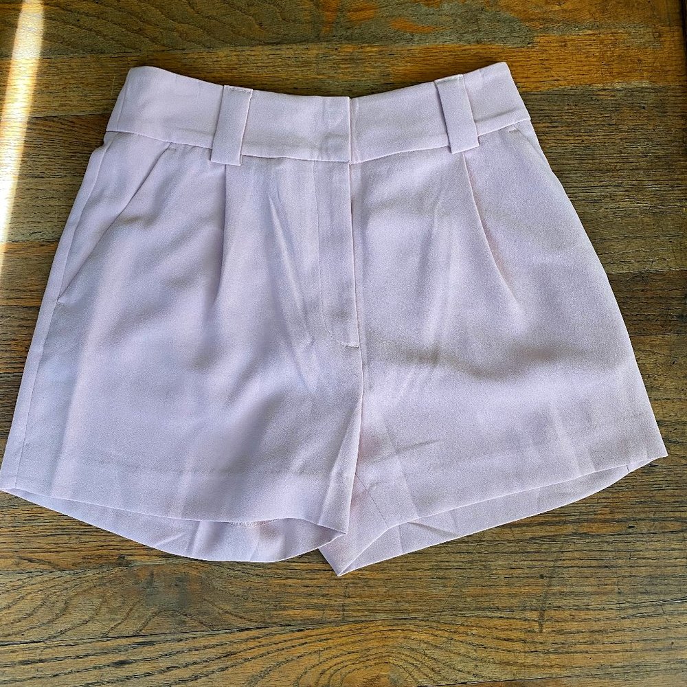 Pale Pink Suit Shorts